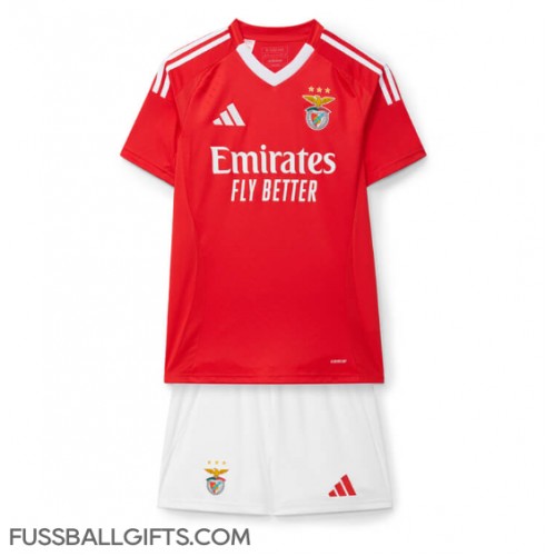 Benfica Fußballbekleidung Heimtrikot Kinder 2024-25 Kurzarm (+ kurze hosen)